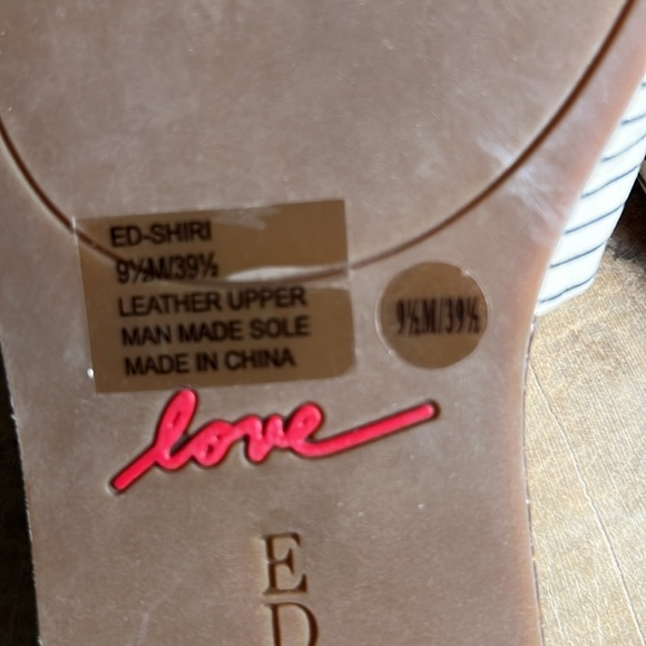 ED Love Women Shoes Size 9.5 New Flip Flops Leather Sandals new. A402 - Picture 3 of 4